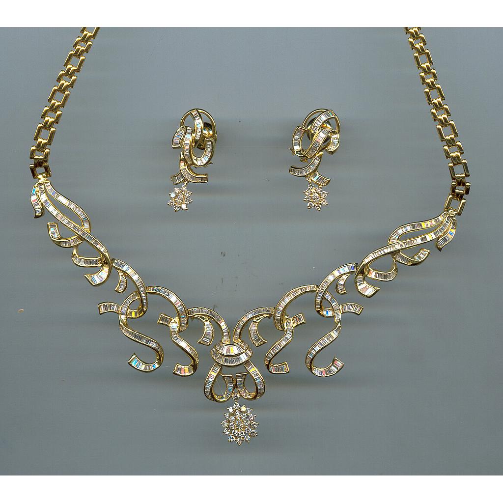 DIAMOND HALF SET LONG DESIGNER