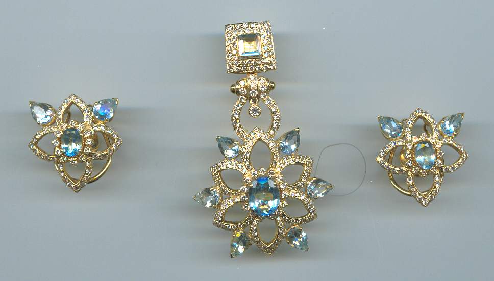 DIAMOND HALF SET LONG DESIGNER