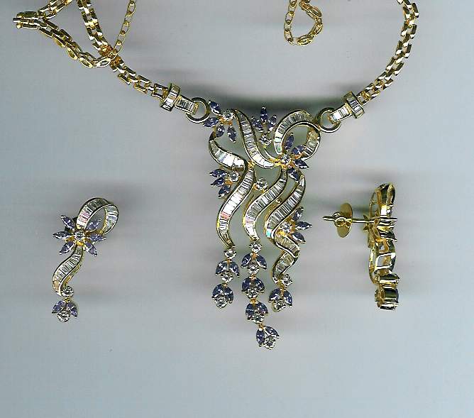DIAMOND HALF SET LONG DESIGNER