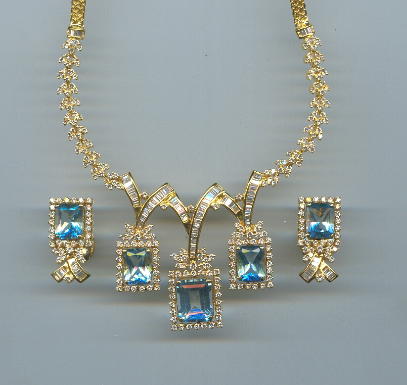 DIAMOND HALF SET LONG DESIGNER