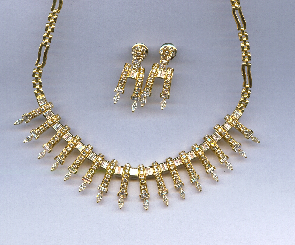 DIAMOND HALF SET LONG DESIGNER