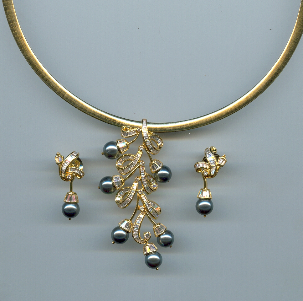 DIAMOND HALF SET LONG DESIGNER