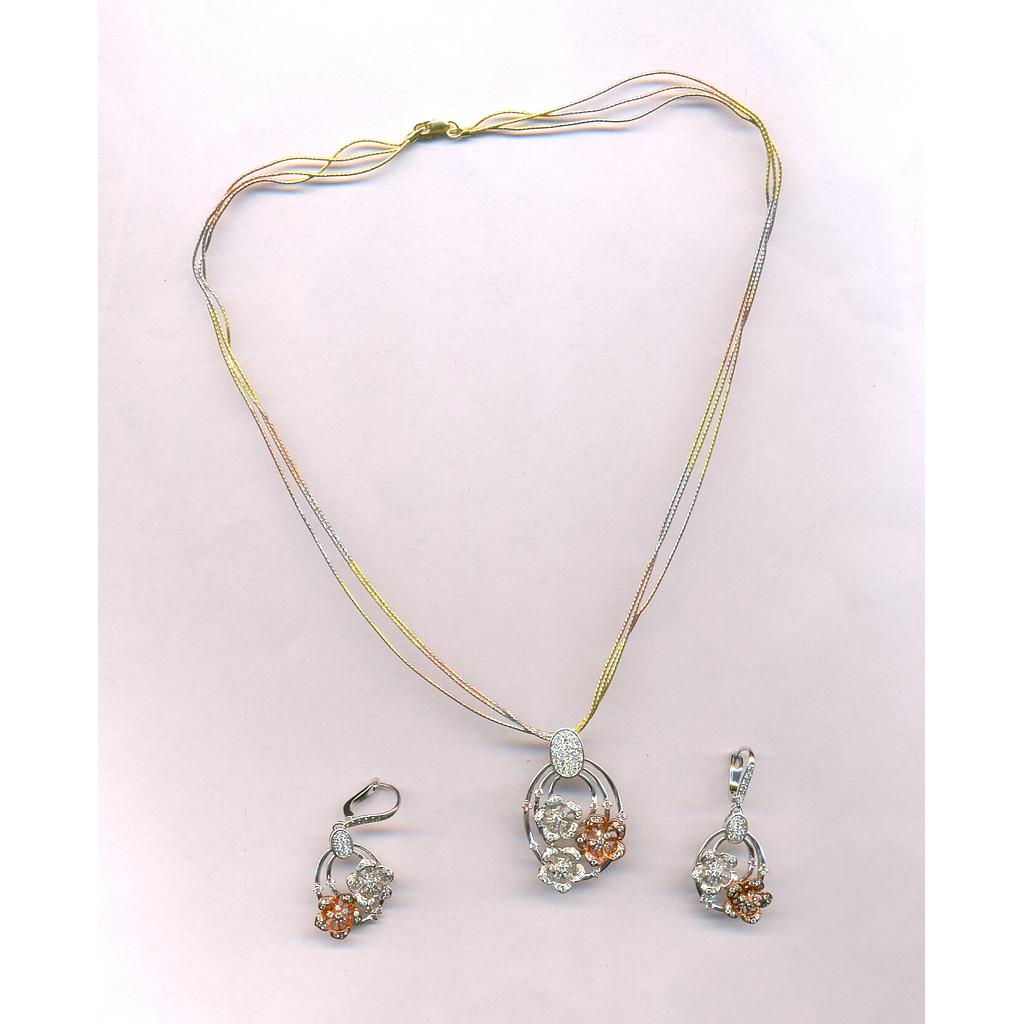 DIAMOND HALF SET PENDENT DESIGNER