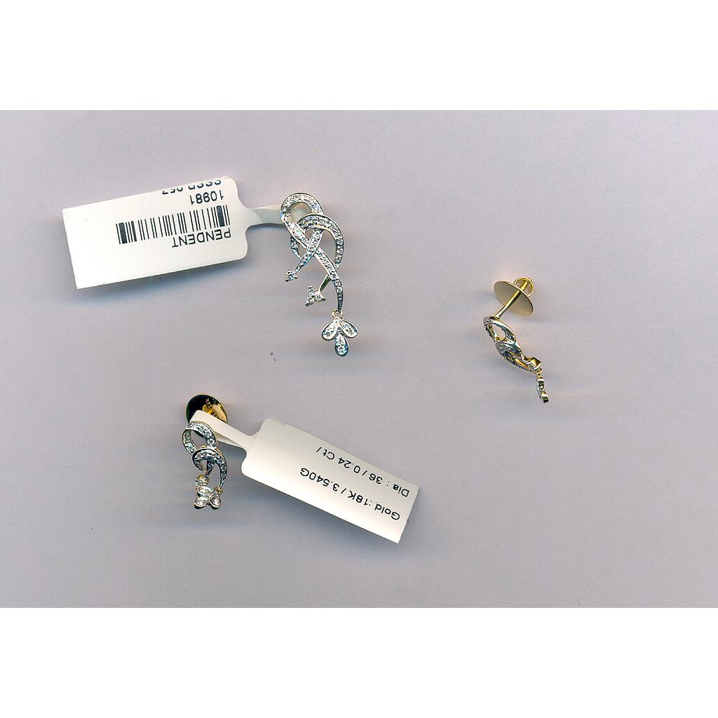 DIAMOND HALF SET PENDENT DESIGNER