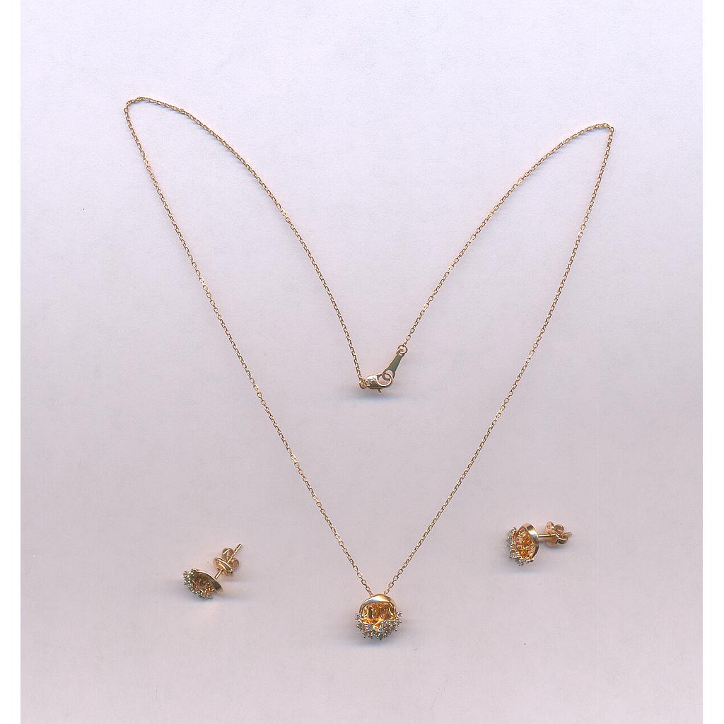 DIAMOND HALF SET PENDENT DESIGNER