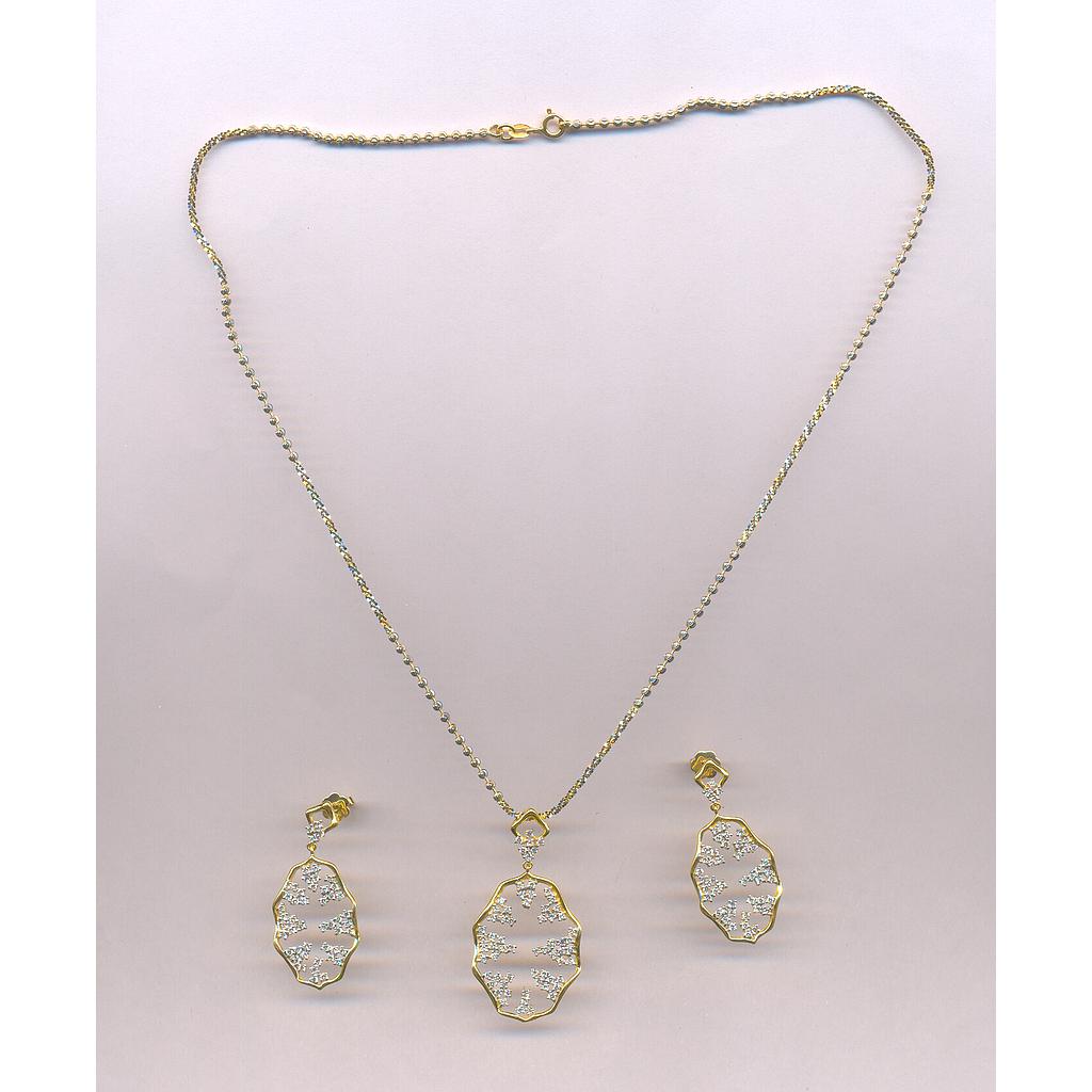 DIAMOND HALF SET PENDENT DESIGNER