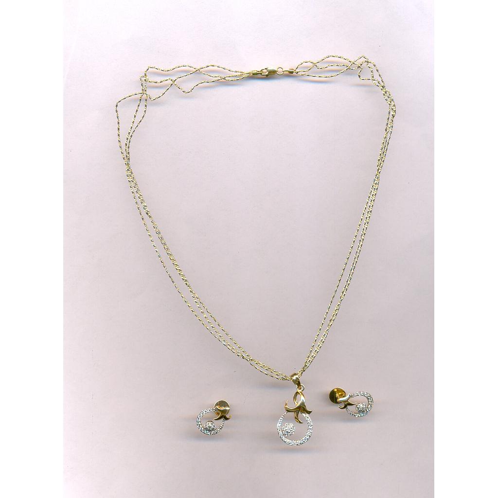 DIAMOND HALF SET PENDENT FANCY