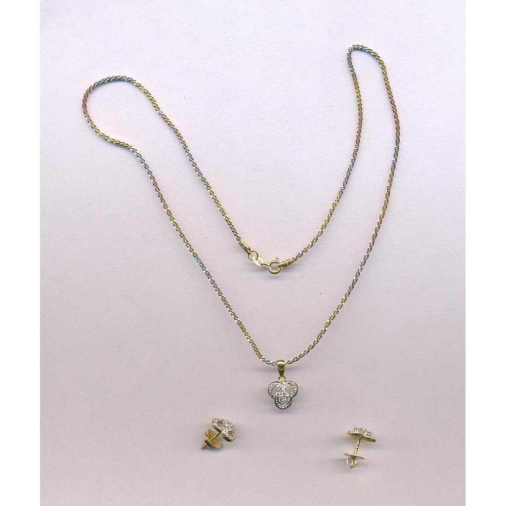 DIAMOND HALF SET PENDENT FANCY