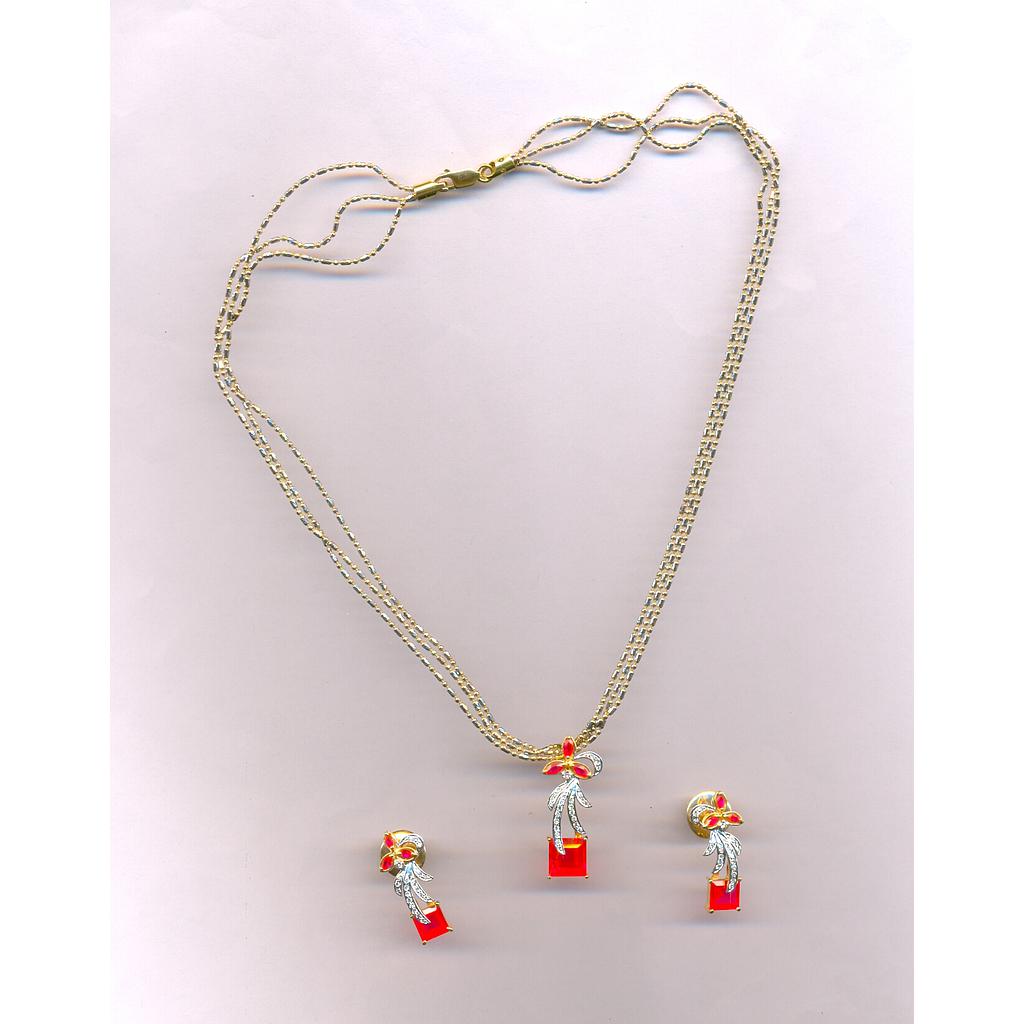 DIAMOND HALF SET PENDENT FANCY