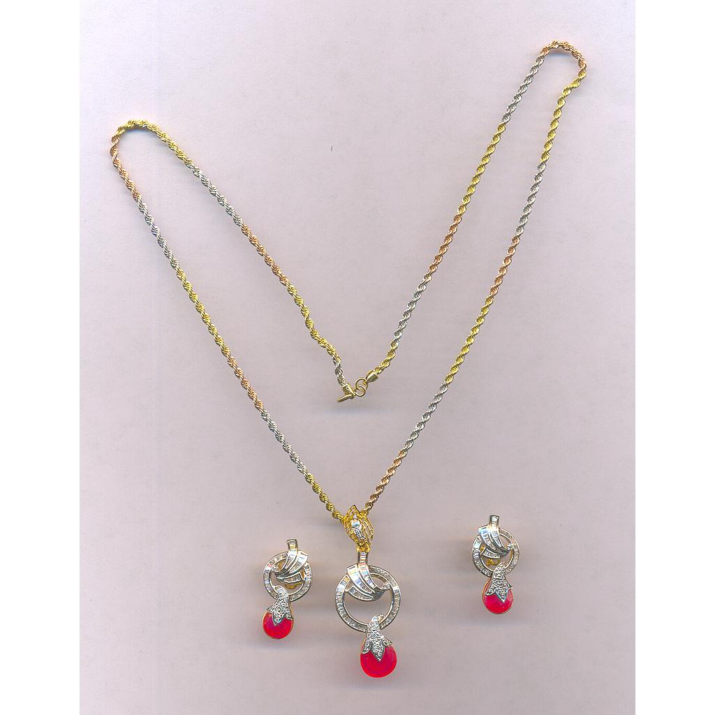 DIAMOND HALF SET PENDENT FANCY