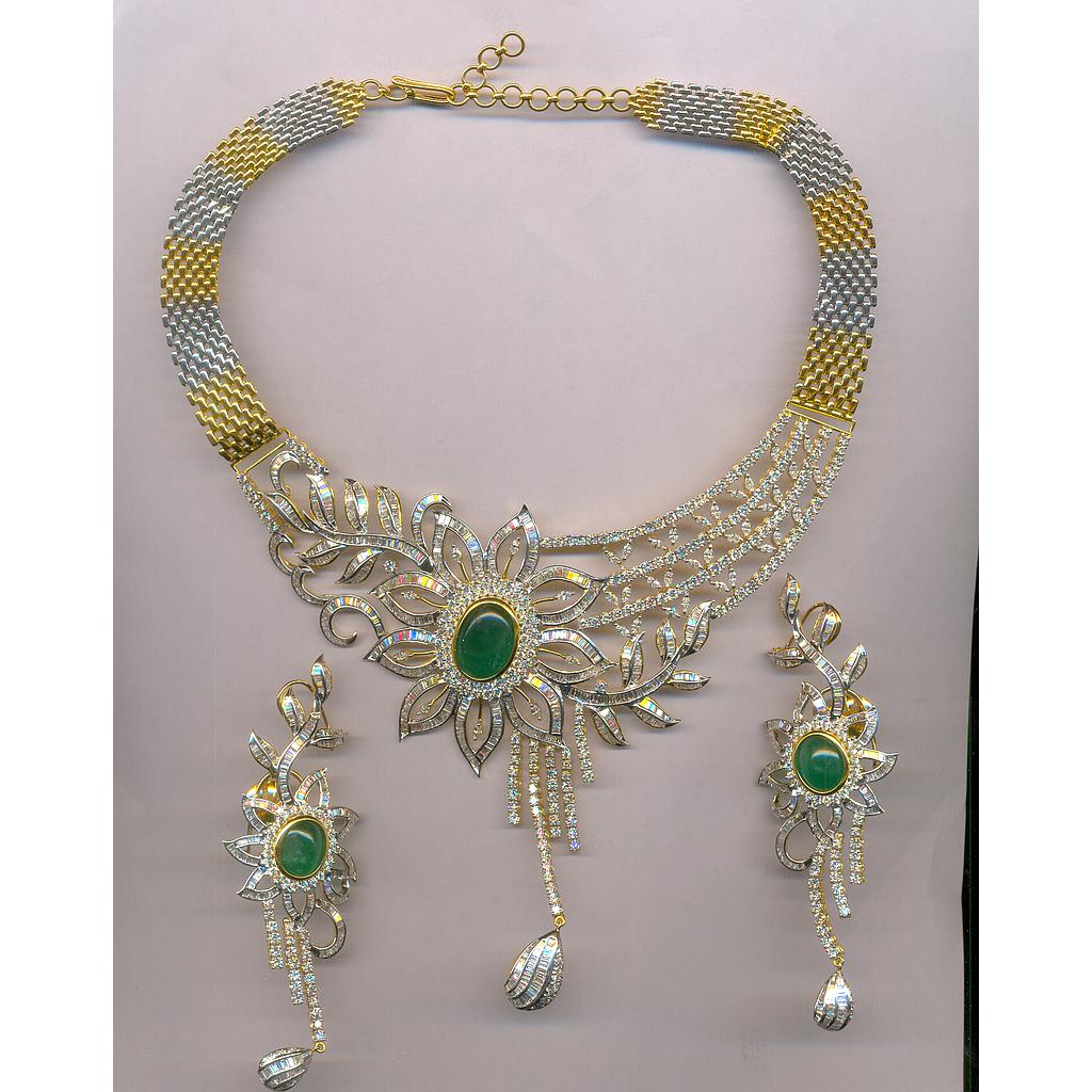 DIAMOND HALF SET ROUND FANCY