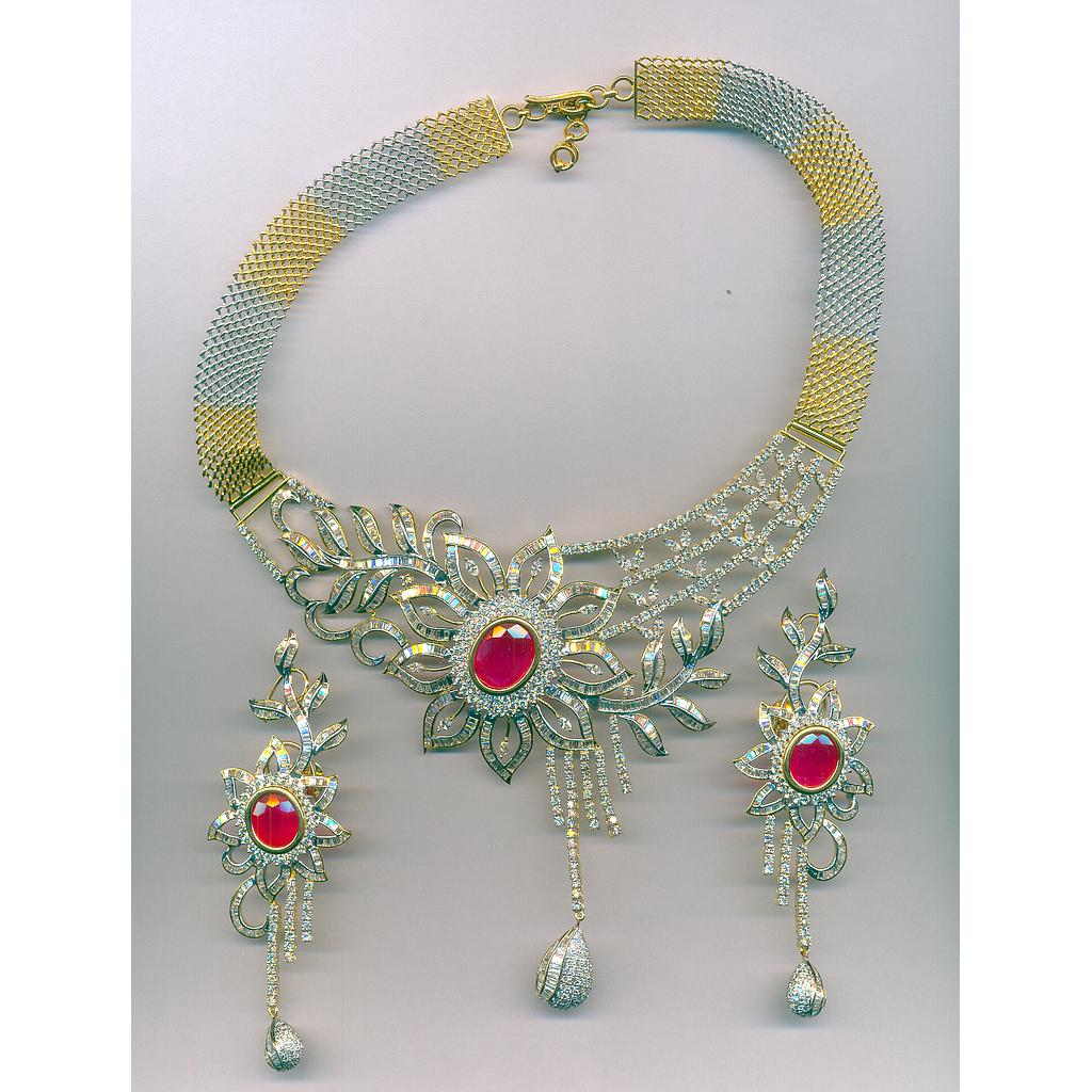 DIAMOND HALF SET ROUND FANCY
