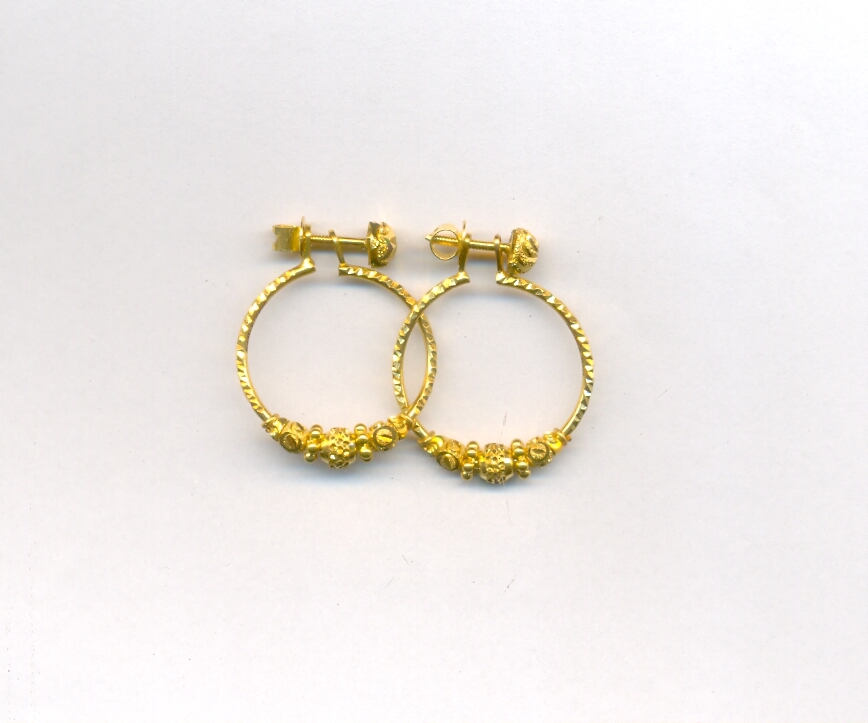 GOLD EARRING PLAIN
