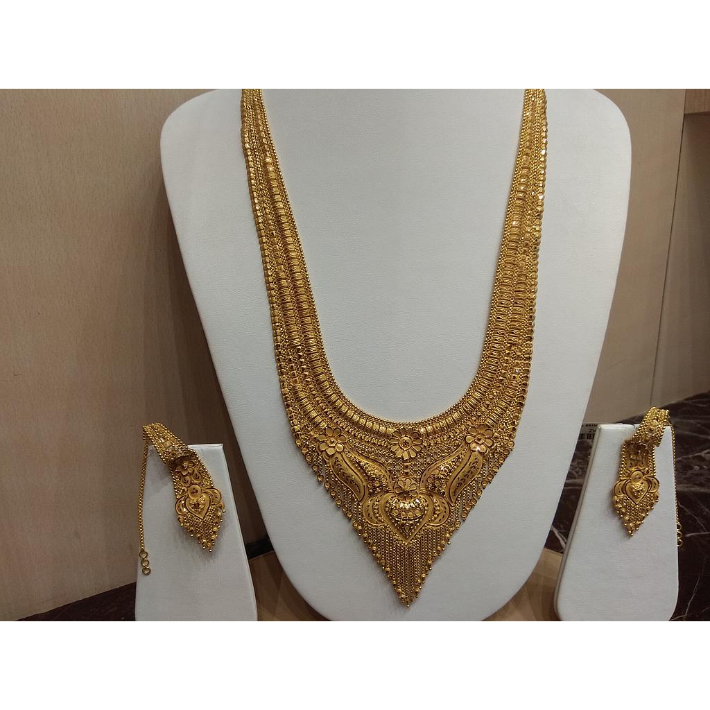 GOLD HALF SET LONG PLAIN FANCY