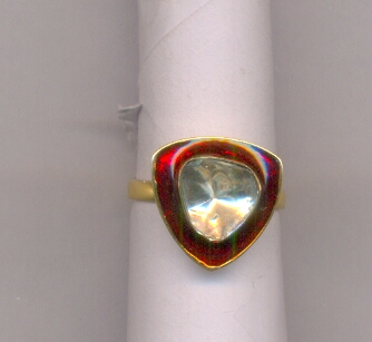 DIAMOND RING LADIES POLKI