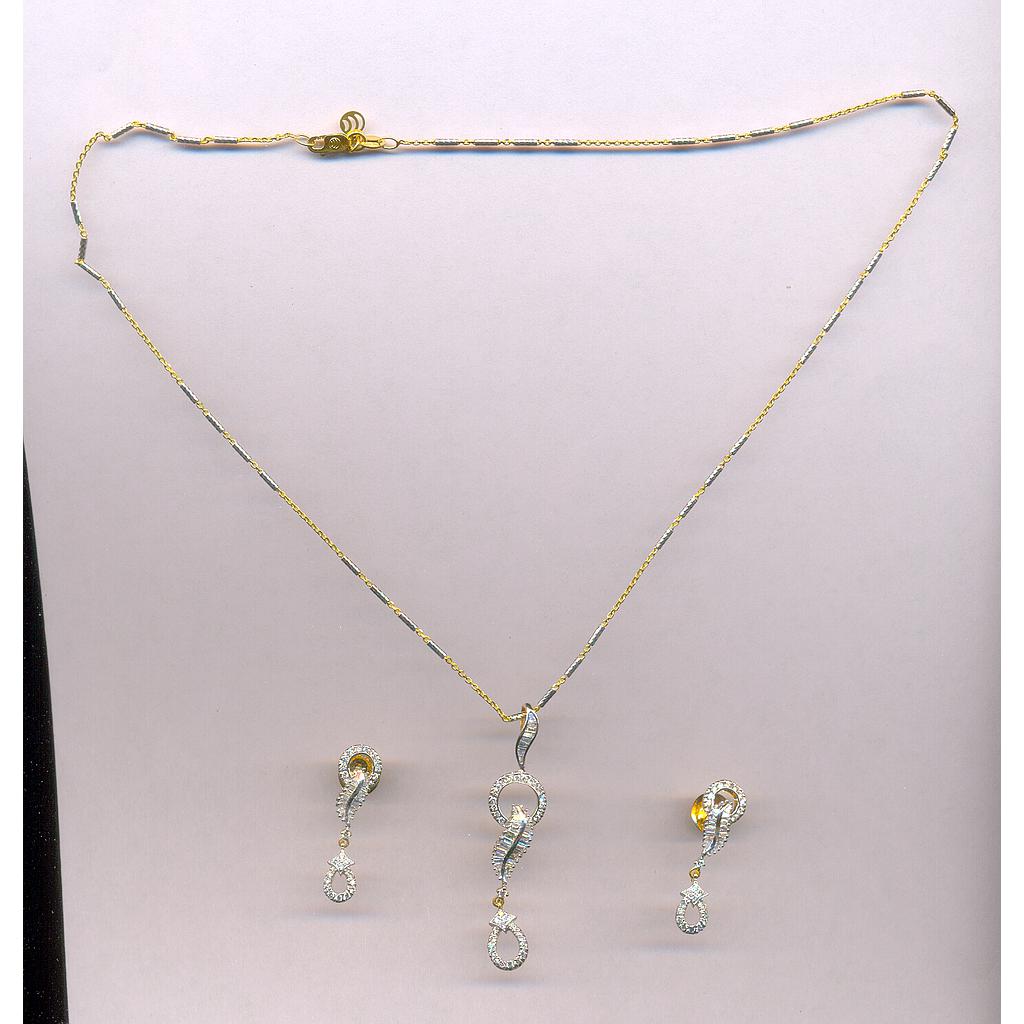 DIAMOND SET PENDENT FANCY