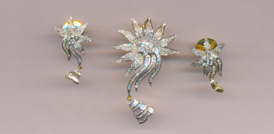 DIAMOND SET PENDENT FANCY