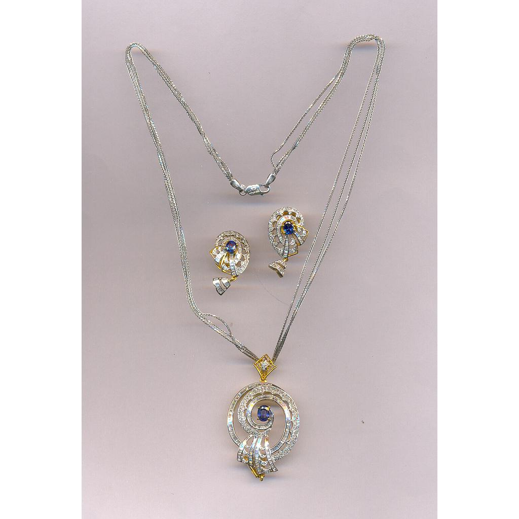 DIAMOND SET PENDENT FANCY