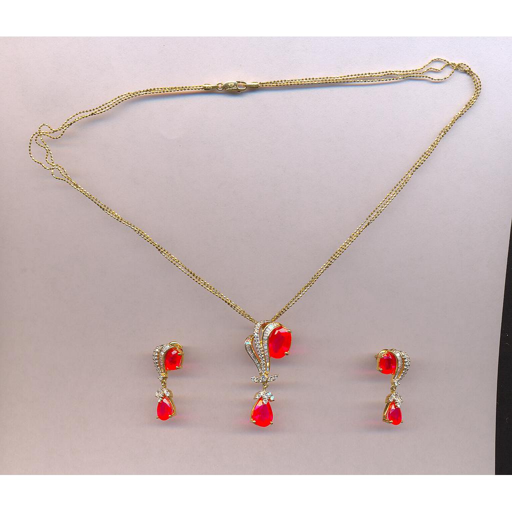 DIAMOND SET PENDENT FANCY