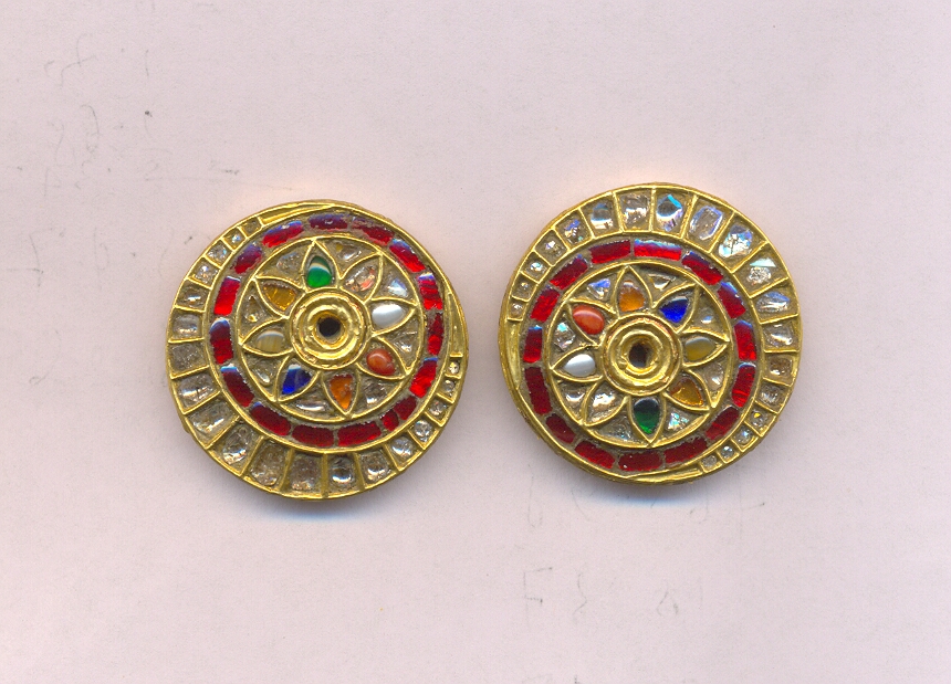 DIAMOND EARRING POLKI