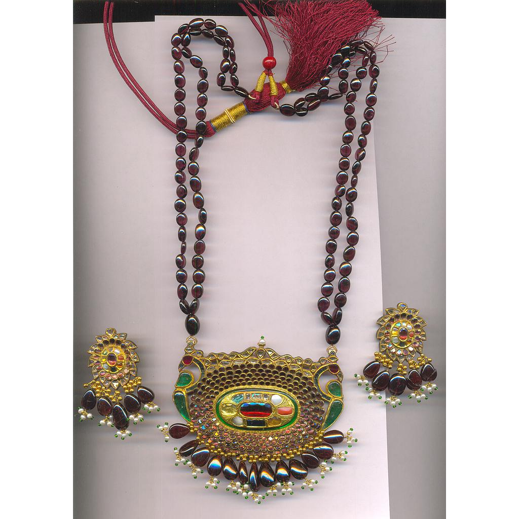 DIAMOND FULL SET PENDENT POLKI