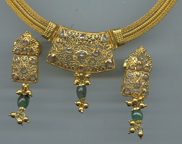 DIAMOND HALF SET LONG ANTIQUE