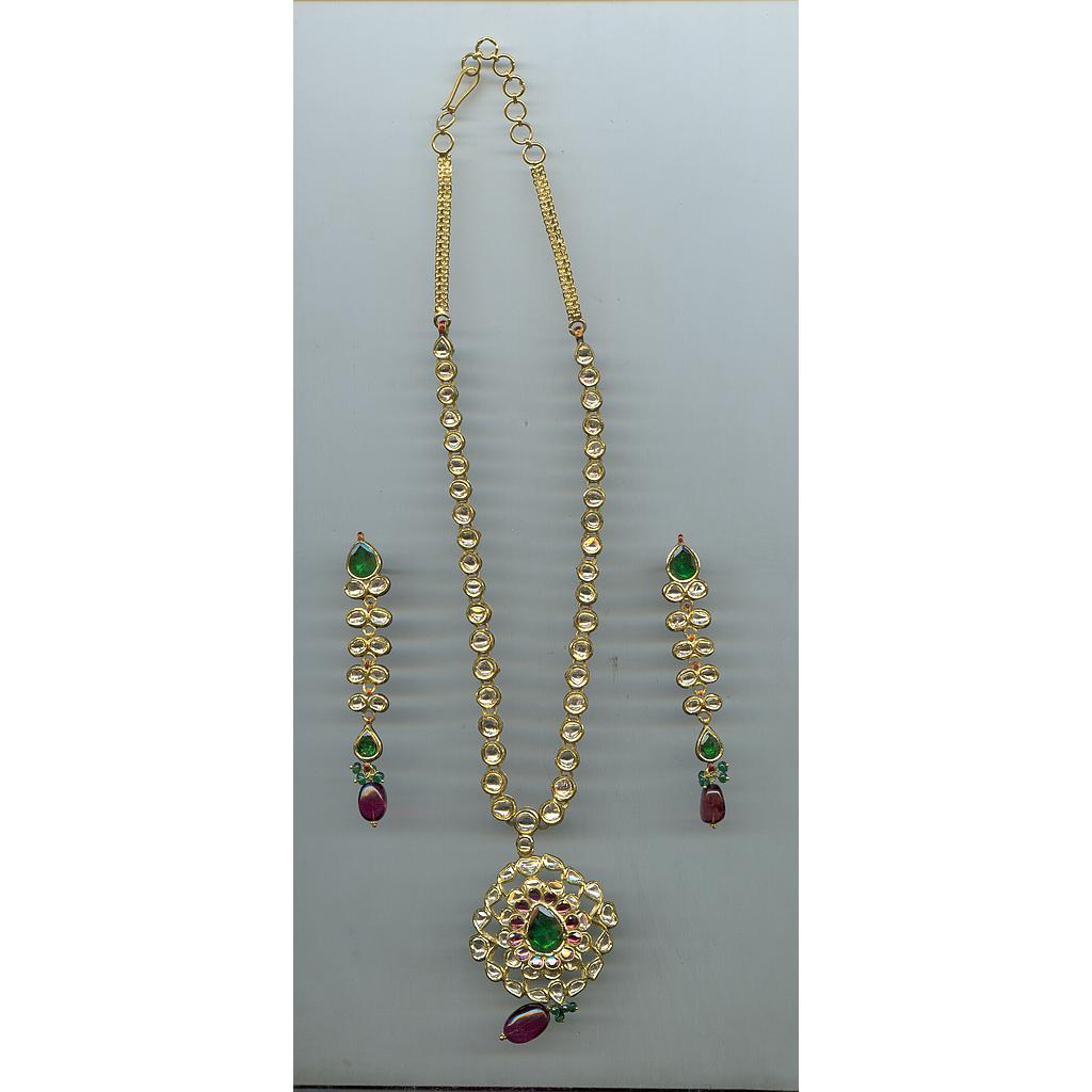 DIAMOND HALF SET LONG POLKI