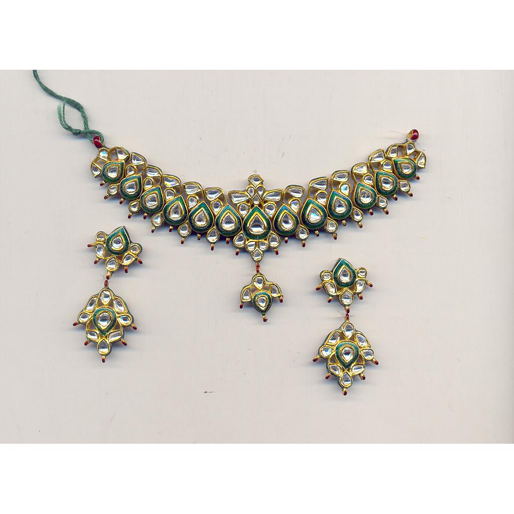 DIAMOND HALF SET LONG POLKI