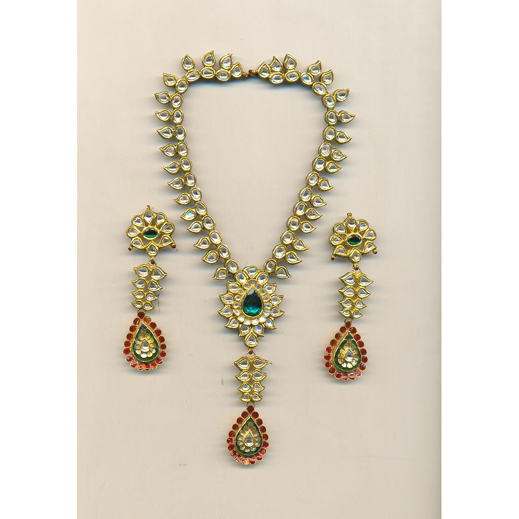 DIAMOND HALF SET LONG POLKI