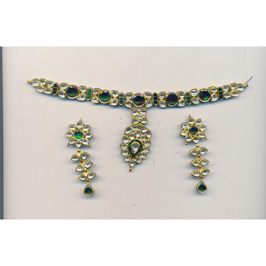 DIAMOND HALF SET LONG POLKI