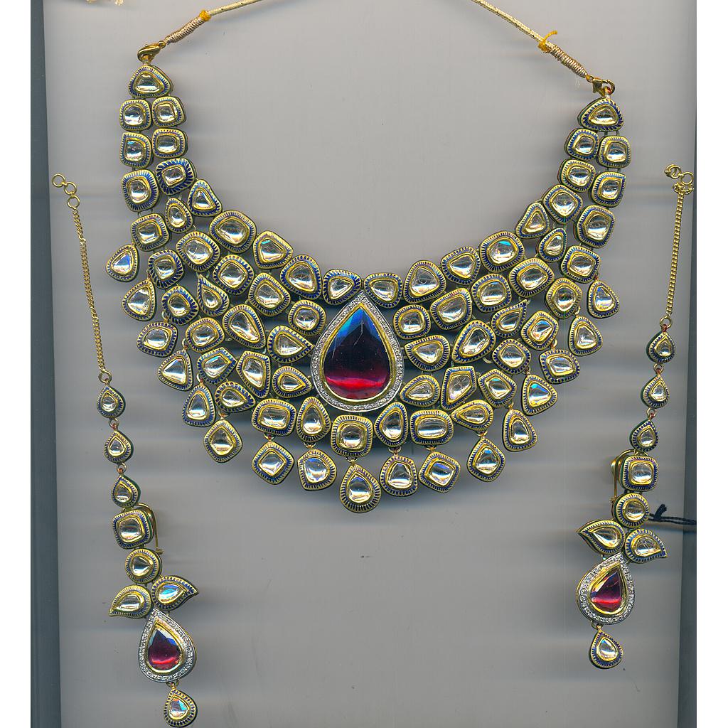 DIAMOND HALF SET LONG POLKI