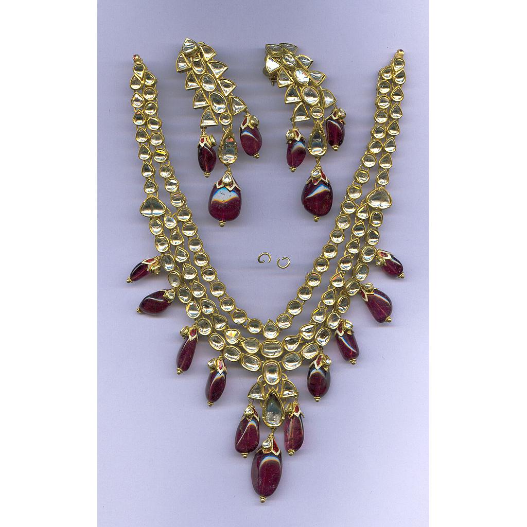 DIAMOND HALF SET LONG POLKI