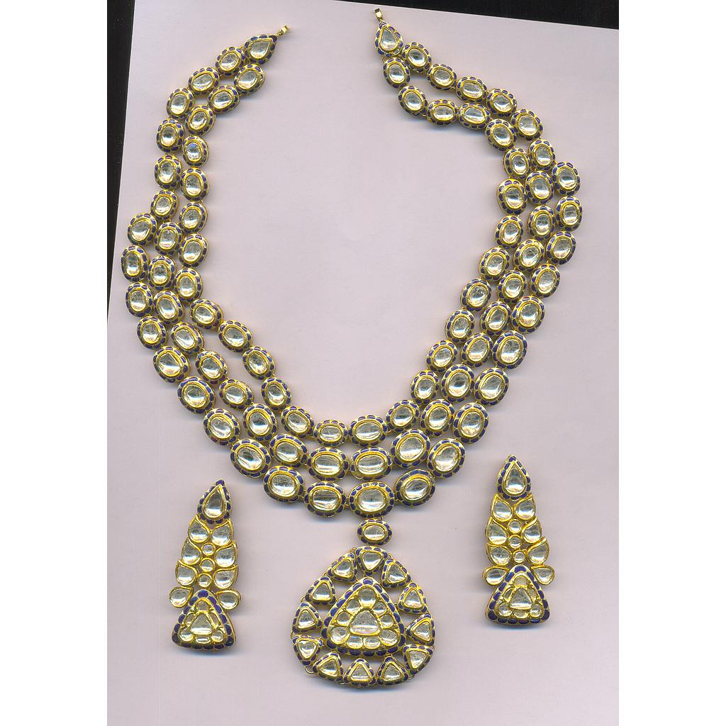 DIAMOND HALF SET LONG POLKI