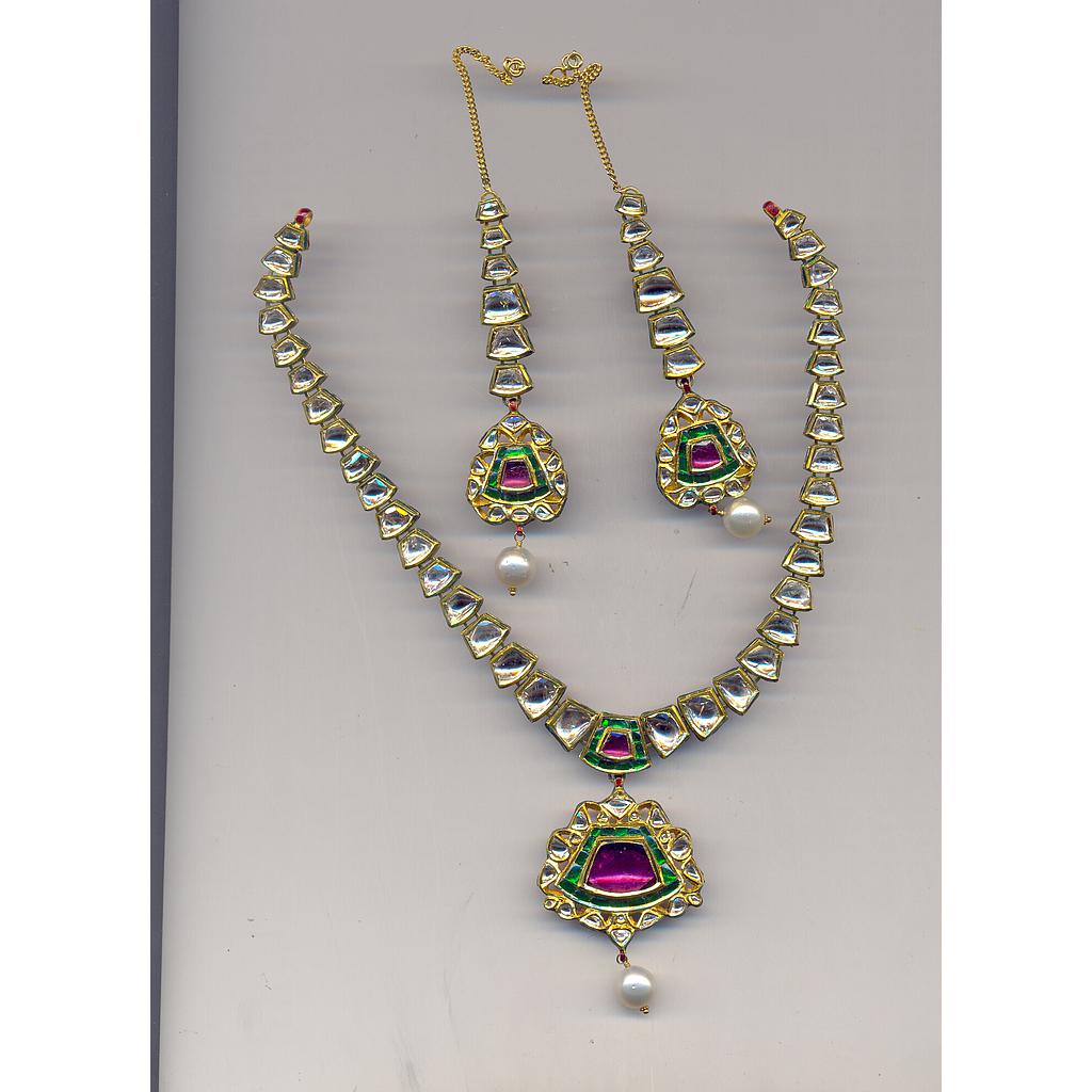 DIAMOND HALF SET LONG POLKI