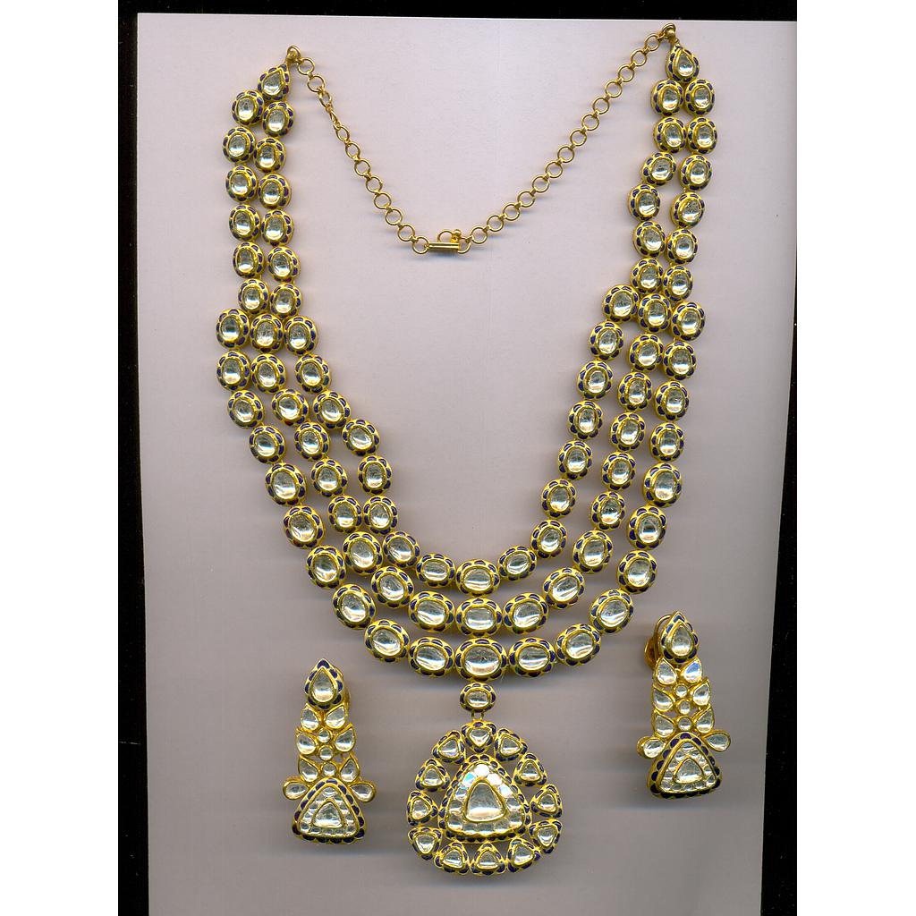 DIAMOND HALF SET LONG POLKI