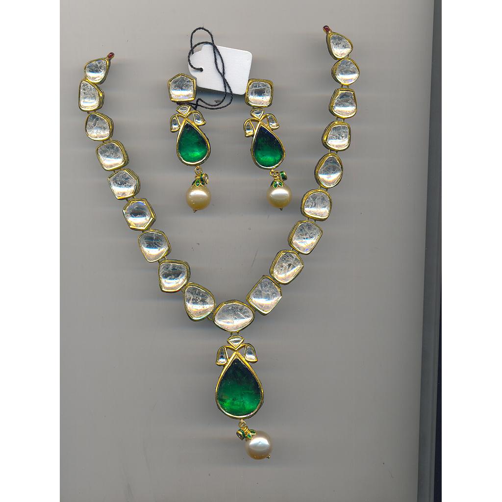 DIAMOND HALF SET LONG POLKI