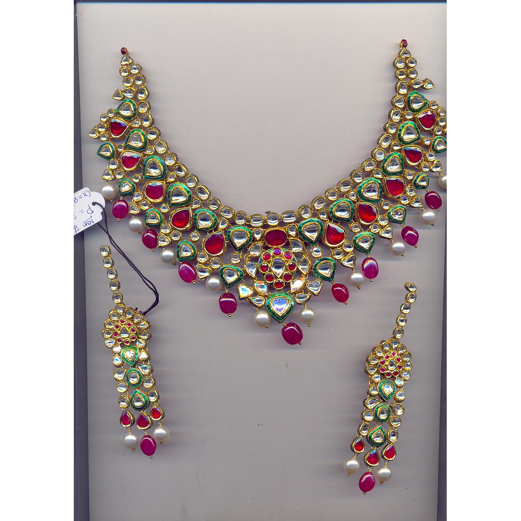 DIAMOND HALF SET LONG POLKI