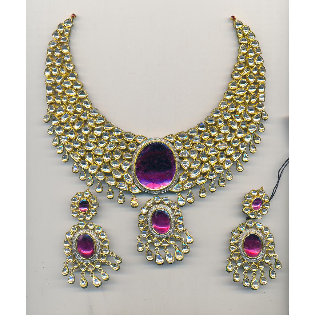 DIAMOND HALF SET LONG POLKI
