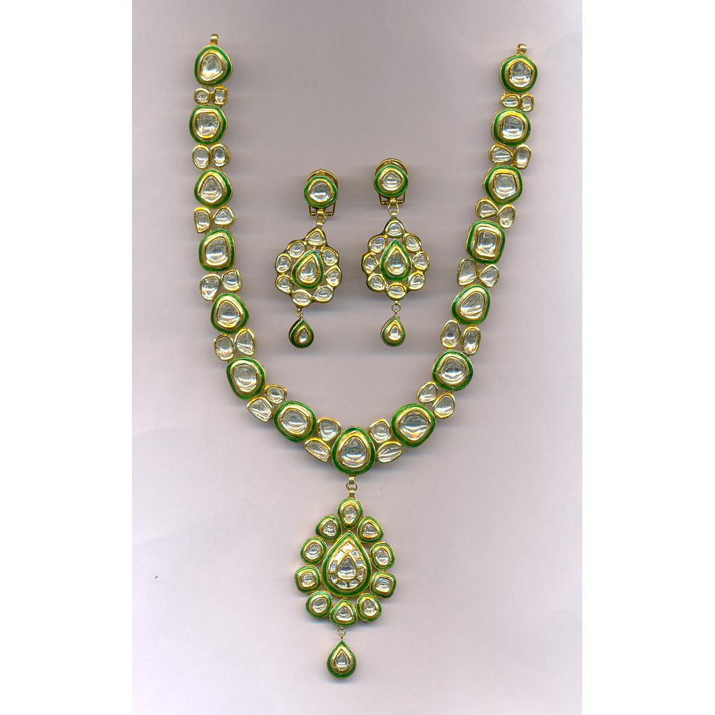 DIAMOND HALF SET LONG POLKI