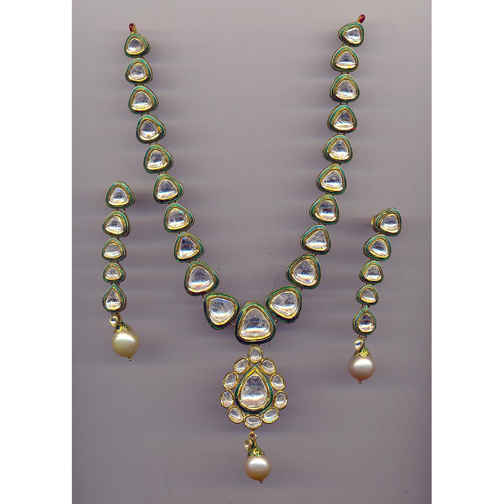 DIAMOND HALF SET LONG POLKI