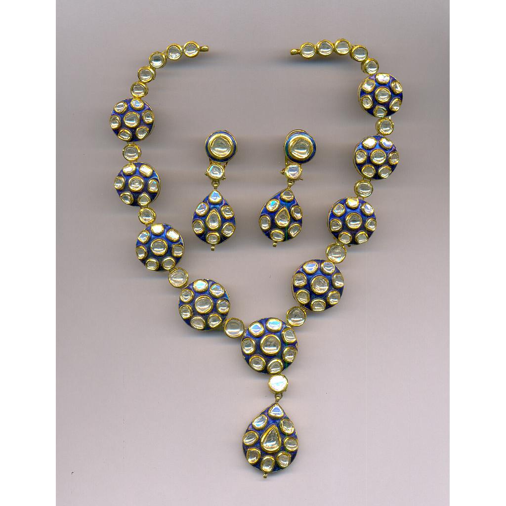 DIAMOND HALF SET ROUND POLKI