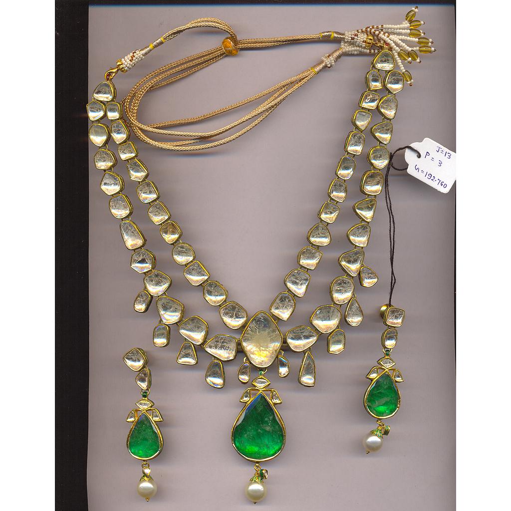 DIAMOND HALF SET ROUND POLKI
