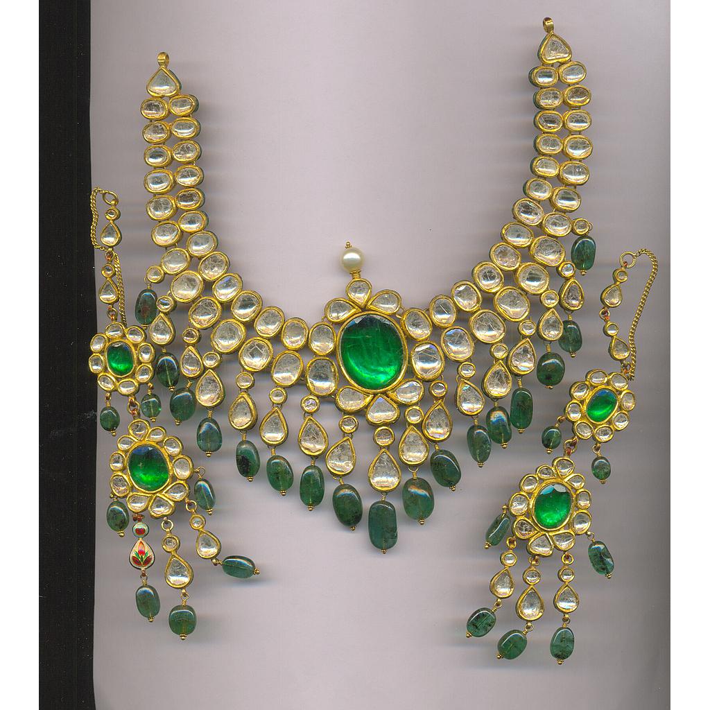 DIAMOND HALF SET ROUND POLKI