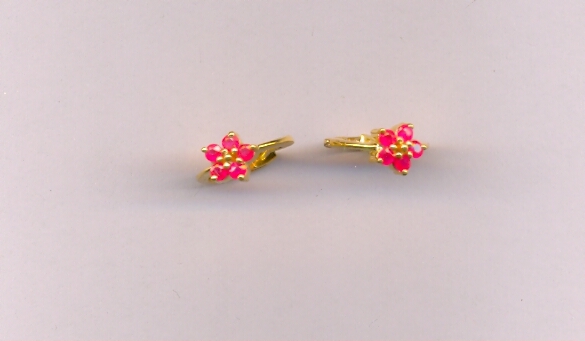 GOLD EARRING PLAIN FANCY