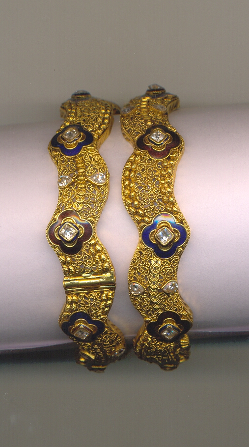 GOLD BANGLE ANTIQUE FANCY