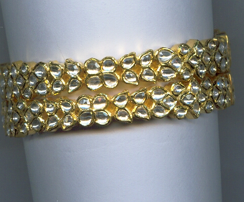 GOLD BANGLE KUNDAN