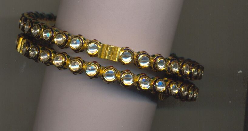 GOLD BANGLE KUNDAN