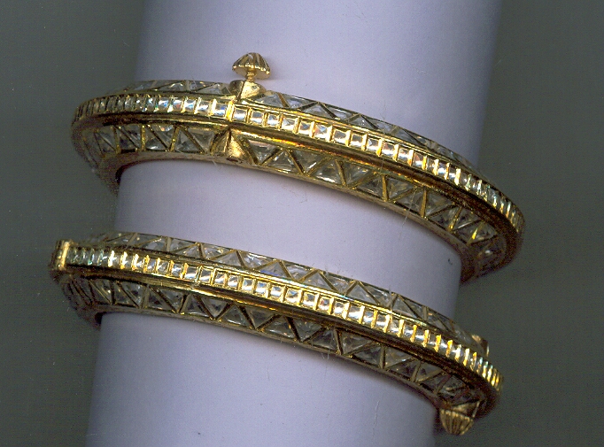 GOLD BANGLE KUNDAN EXCLUSIVE