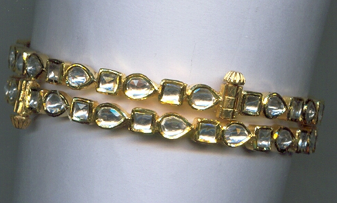 GOLD BANGLE KUNDAN EXCLUSIVE