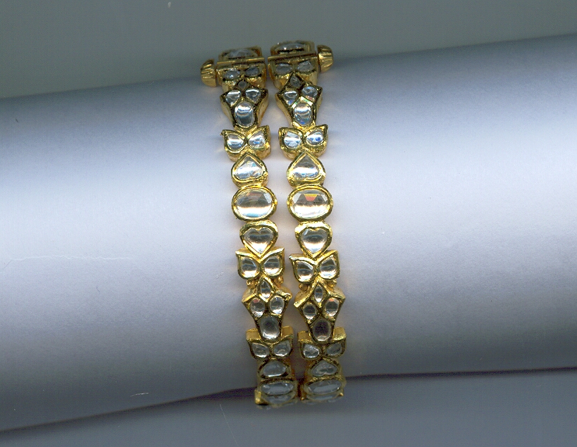 GOLD BANGLE KUNDAN EXCLUSIVE